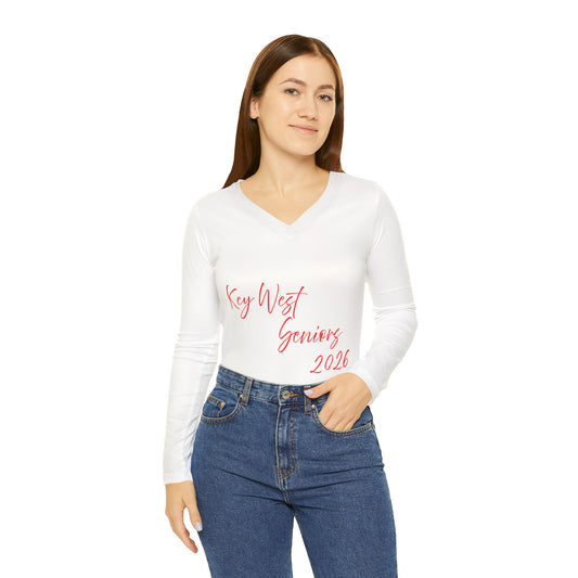 Key West Seniors 2026 Long Sleeve V-Neck Shirt.